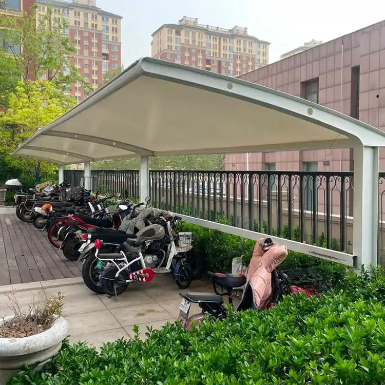 石林膜结构电动车棚